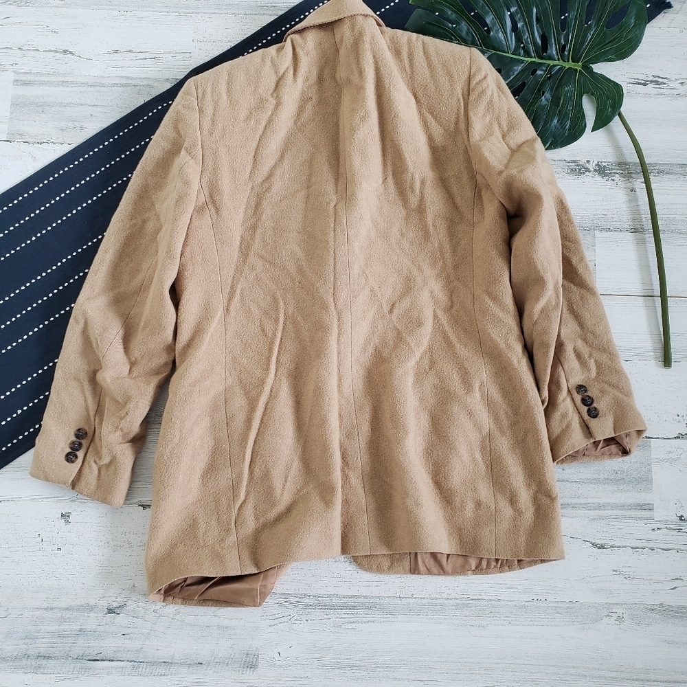 Brooks Brothers| Vintage Camelhair Blazer Tan Size 8 - Picture 2 of 13
